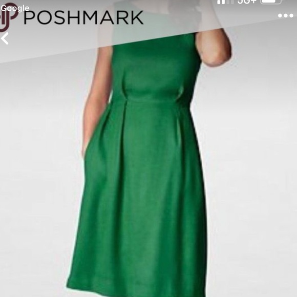 Lands' End Dresses & Skirts - EUC LAN’SEND KELLY GREEN LINEN SHEATH DRESS SIZE 2
